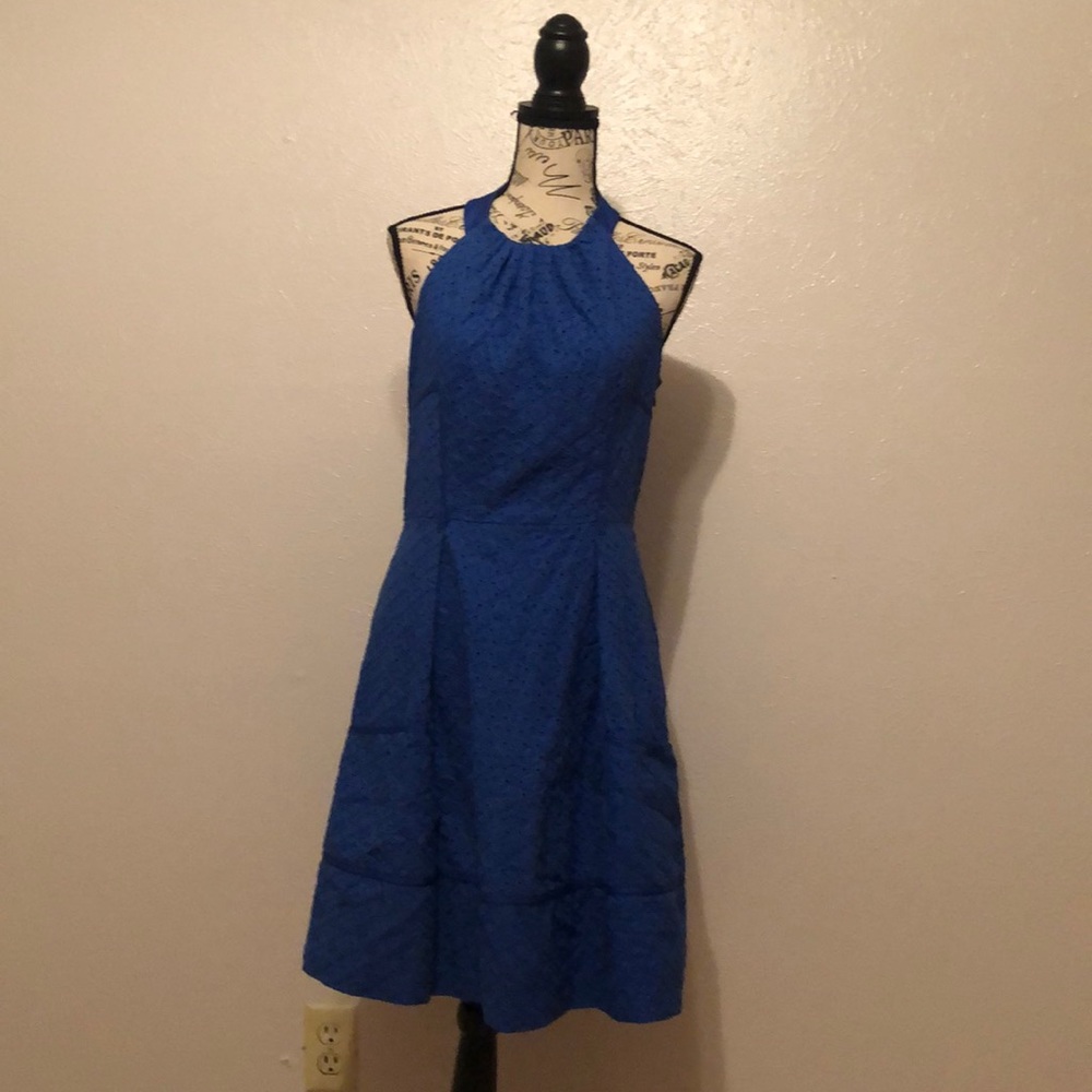 Pretty Blue Halter Top Dress